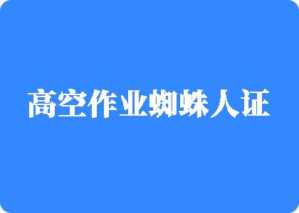 大鸡吧插入逼视频免费看高空作业蜘蛛人证